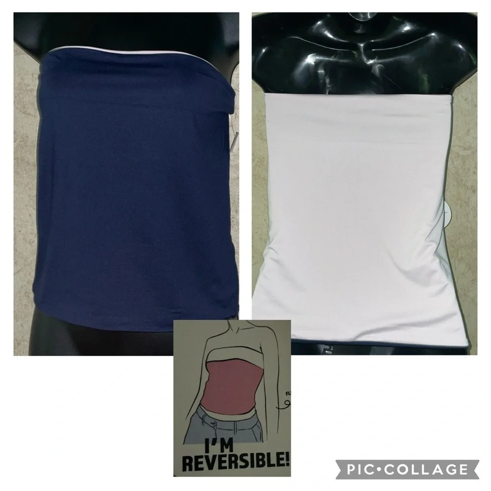 Joie & Joy Reversible Strapless Tank